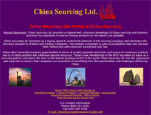 Tablet Screenshot of chinasourcingltd.com